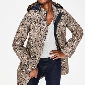 BODEN UK Animal Print Suki Waterproof Coat
